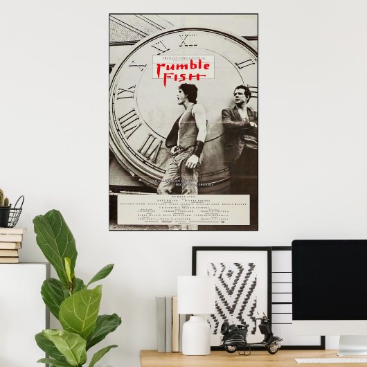 Poster Rumble Fish 1983 (Bureau à domicile)