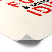 Poster RUMEURS - CHANGER DE COULEUR / Option de toile - (Coin)