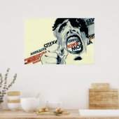 Poster Rumeurs, Mensonges, Histoires, Parler (Cuisine)