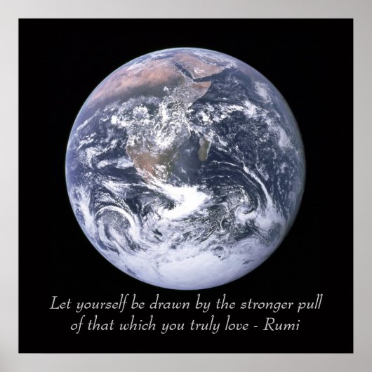 Poster Rumi Love Earth (Devant)