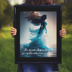 Poster Rumi Ocean Quote Dreamscape