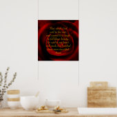 Poster Rumi Rose rouge beauté (Cuisine)