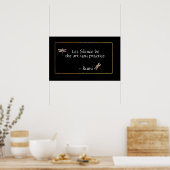 Poster Rumi Silence Quote & Dragonfly (Cuisine)
