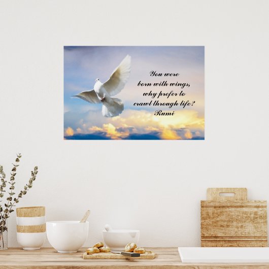 Poster Rumi Tu es né avec des ailes (Cuisine)