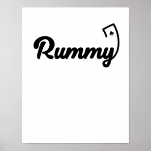 Poster Rummy Kartenspiel Hobby Romme Spielkarte