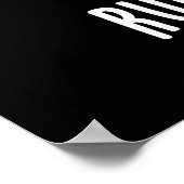 Poster Run N Raisin Funny Food Pun Dark BG (Coin)