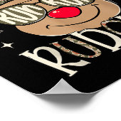 Poster Run Rudolph Santa's Reindeer Christmas Camo Boys T (Coin)