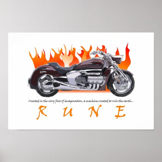 Poster Rune Flame (Voorkant)