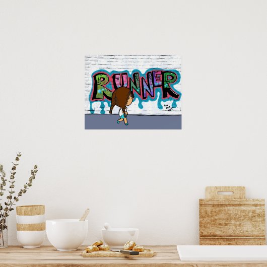 Poster "Runner on the Streets" (Cuisine)