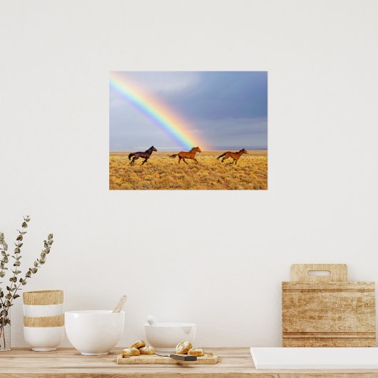 Poster Running and Rainbow (Cuisine)