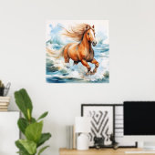 Poster Running Horse (Bureau à domicile)