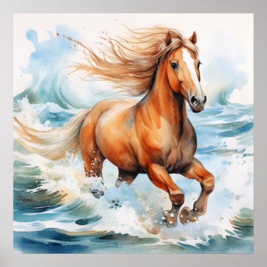 Poster Running Horse (Devant)