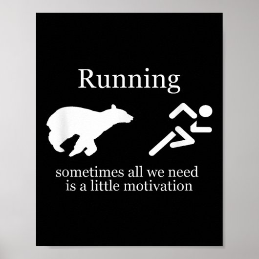 Poster Running. Motivation (Devant)