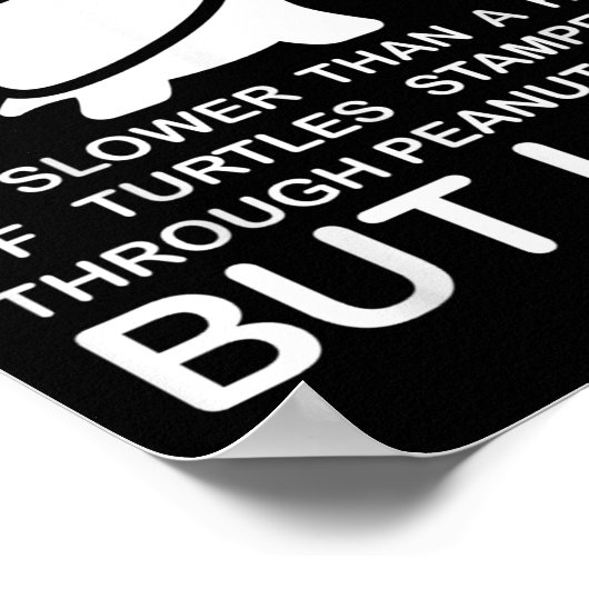 Poster Running Motivation Turtle  (Coin)