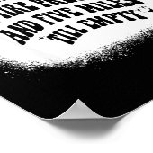 Poster Running On Low Tire Pressure Five Miles Till Empty (Coin)