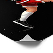 Poster Running Santa Christmas Graphic Runner Run Maratho (Coin)