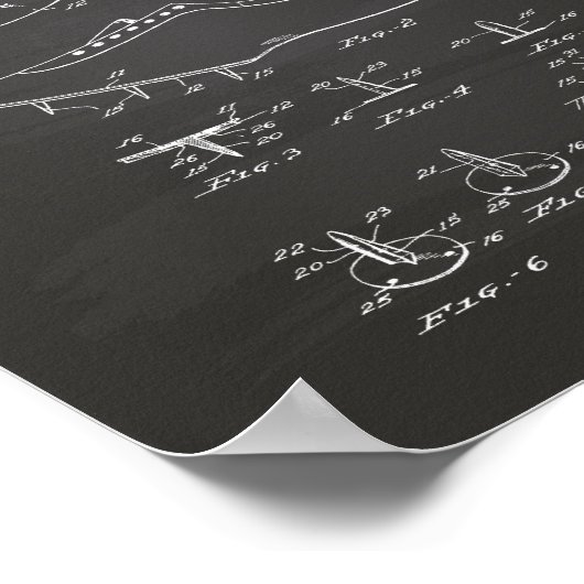 Poster Running Shoe 1925 Patent Art Chalkboard (Coin)