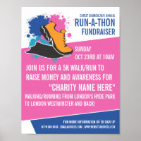 Running Shoe, Charity Run-Walk-a-Thon Event