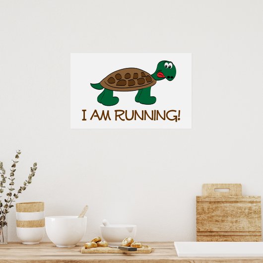 Poster Running Tortoise (Cuisine)