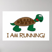 Poster Running Tortoise (Devant)