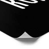 Poster Runny Yolk Funny Food Oeuf Pun Dark BG (Coin)