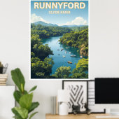 Poster Runnyford, rivière Clyde, NSW (Bureau à domicile)