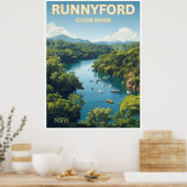 Poster Runnyford, rivière Clyde, NSW (Cuisine)