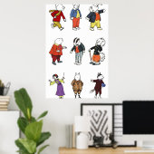 Poster Rupert Bear et ses amis (Bureau à domicile)