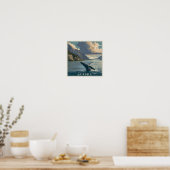 Poster Rupture de baleine en Alaska (Cuisine)