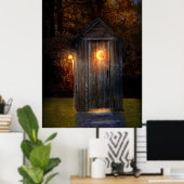Poster Rural - Outhouse - do the necessary (Bureau à domicile)