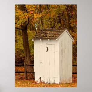 Poster Rural - Outhouse - When nature calls
