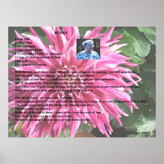 Poster Rusks suédois de grand-mère (Devant)