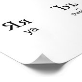 Poster russe | Alphabet avec prononciation (Coin)