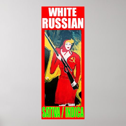 POSTER RUSSE BLANC SATIVA INDICA (Devant)