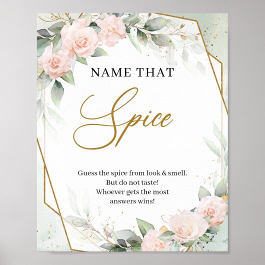 Poster Russe blush rose eucalyptus Nom du jeu Spice (Devant)