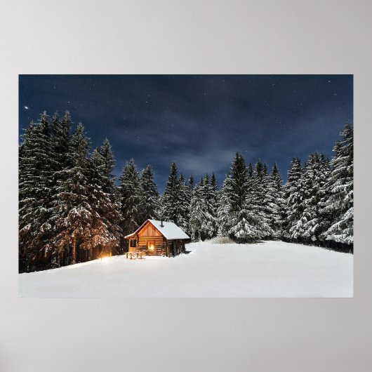 Poster Russe Cabine neige hiver (Devant)