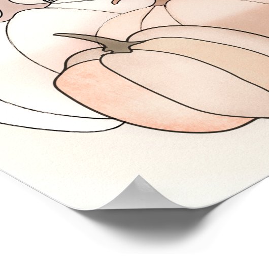 Poster Russe Citrouille d'automne (Coin)