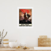 Poster russe de propagande des 2ÈME GUERRE MONDIAL (Cuisine)