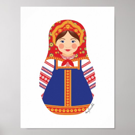 Poster russe Matryoshka (Devant)