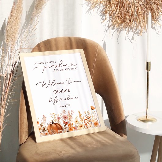 Poster Russe Petit Citrouille Automne Accueil