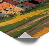 Poster Russe Red Rooster Grange Digital (Coin)