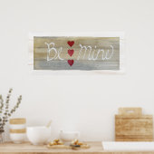 Poster Russe Valentine Be Mine (Cuisine)