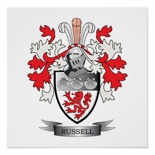 Poster Russell Coat of Arms (Devant)