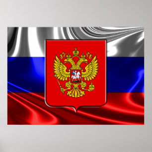 Poster Russia Coat of arms
