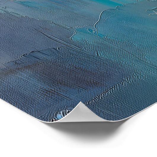 Poster Russian Blue Cat in Golden Light – Peaceful Ledge  (Coin)