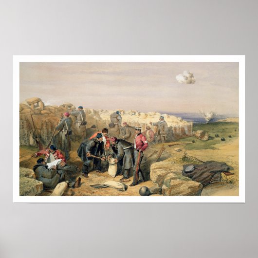 Poster Russian Rifle Pit (now British), plate from 'The S (Devant)