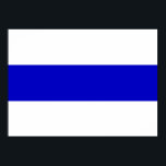 Poster russianti anti war<br><div class="desc">russian anti war flag blue line solidarité</div>