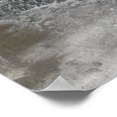 Poster Russie centrale neigeuse et brumeuse montrant Ob R (Coin)