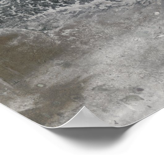 Poster Russie centrale neigeuse et brumeuse montrant Ob R (Coin)