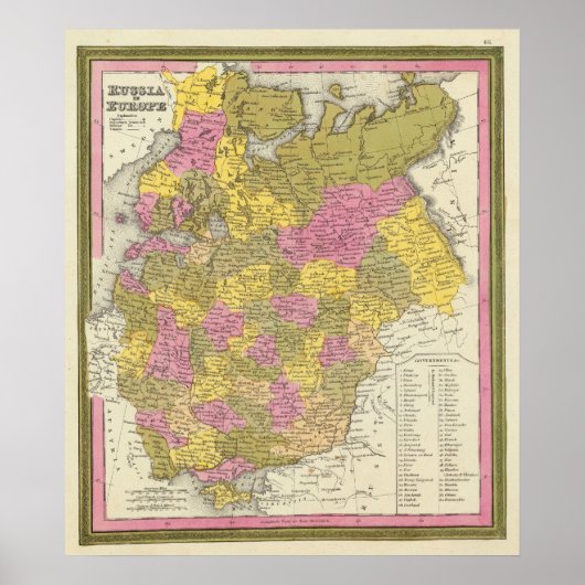 Poster Russie En Europe (Devant)